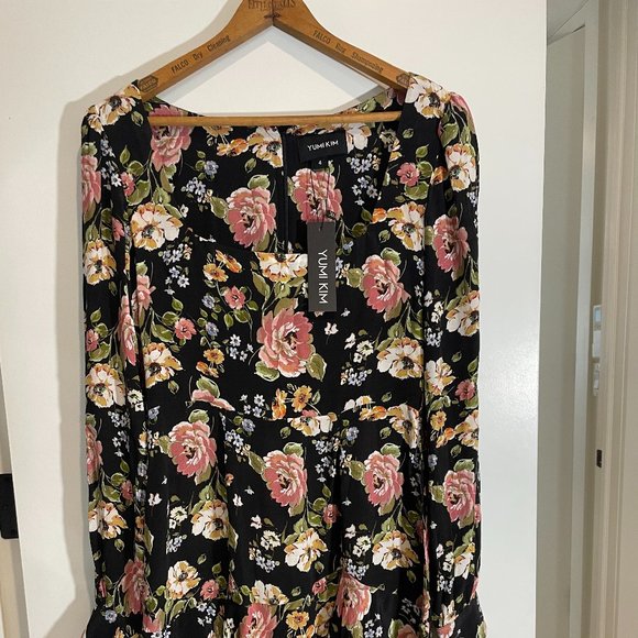 NWT Yumi Kim Mini Dress - Black Floral - Sz 4 - Picture 3 of 8